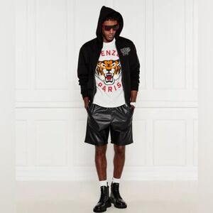 Kenzo Paris Men's Lucky Tiger Oversized T Shirt Off White Street NWT